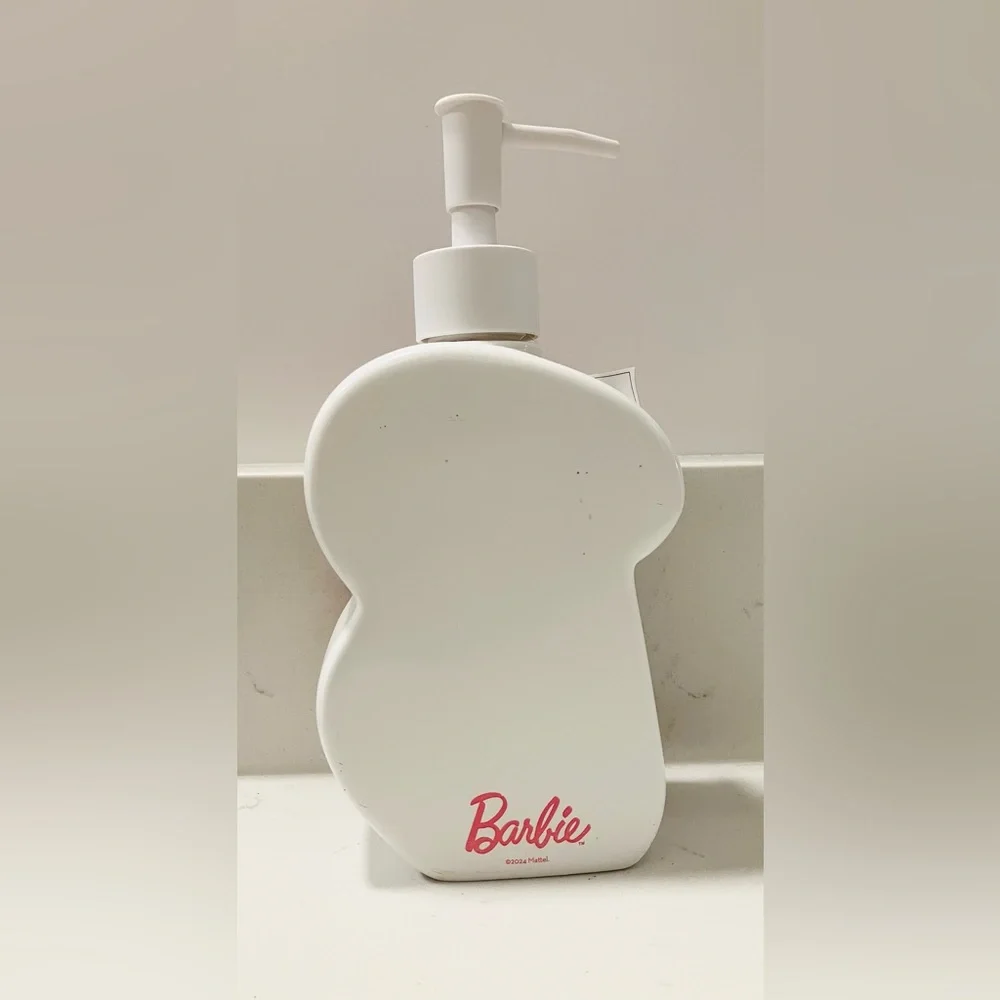 Official Barbie Pink “B” Monogram Soap/Lotion Dispenser – 11.69 oz
